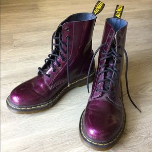 Purple Vegan Dr. Martens